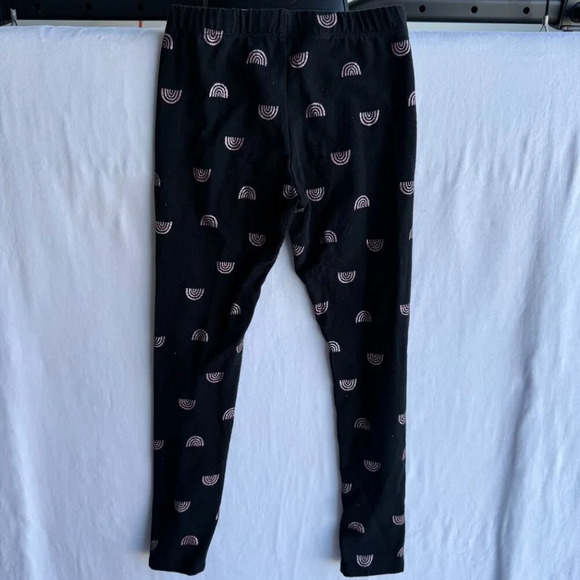 BCBG Girls Black Leggings with Rainbow Print - Size S (7/8) - Picture 3 of 3